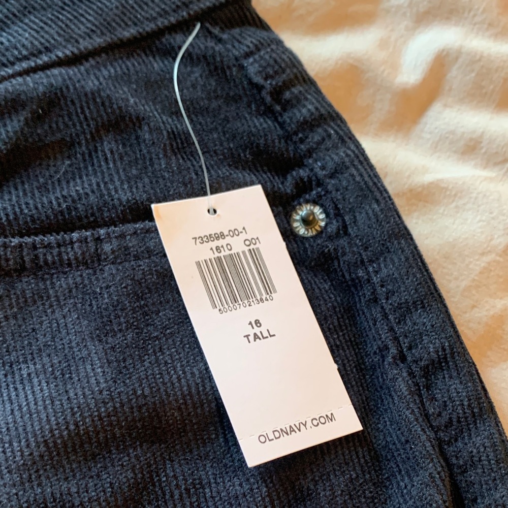 Black Women's corduroy pants - Picture 3 of 4